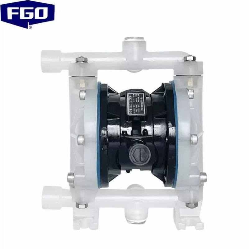FGO气动隔膜泵耐腐蚀工程塑料+四氟螺纹款Q3-10SFDN10流量1m/h