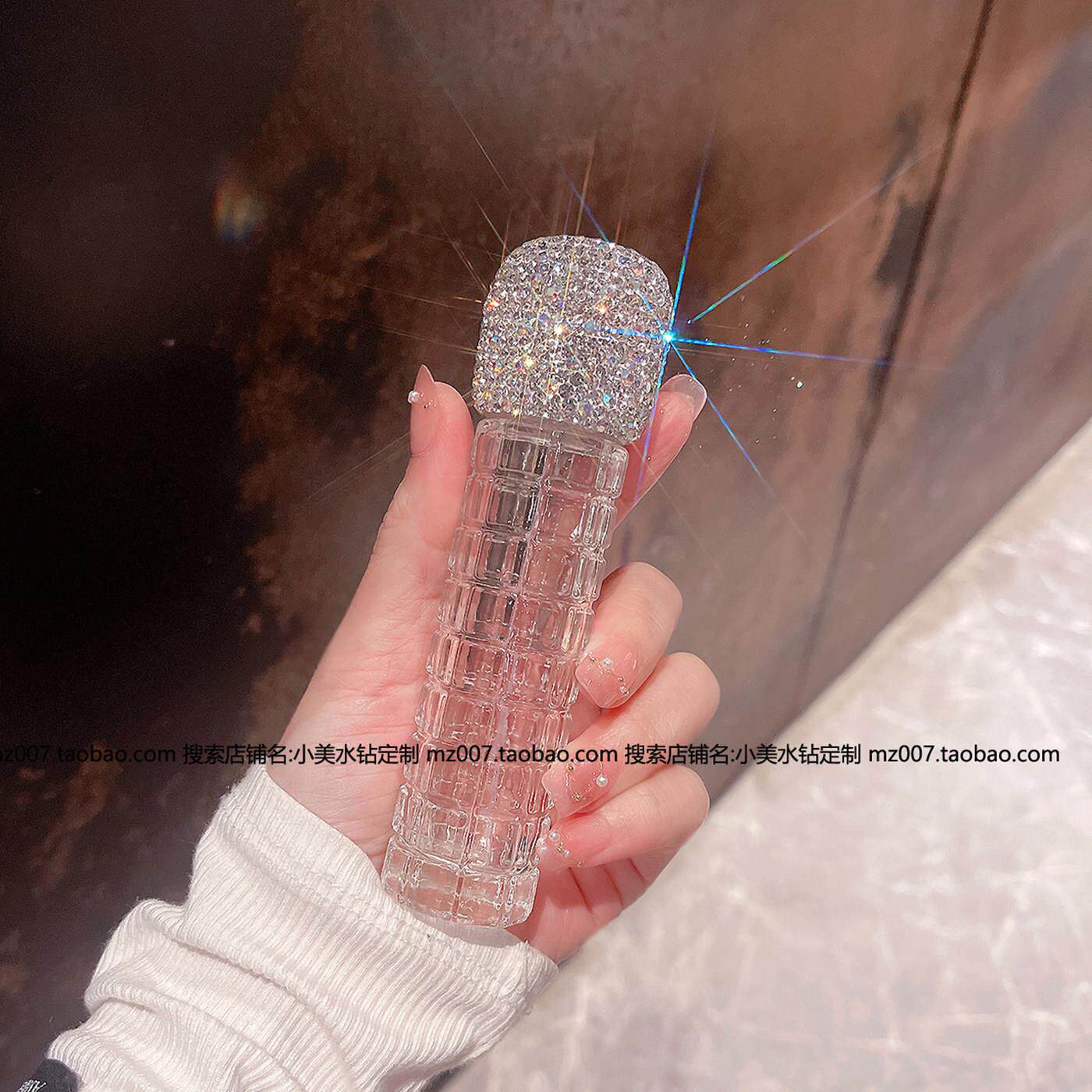 分装瓶香水瓶镶钻女士高颜值镶钻喷雾瓶玻璃空瓶子高级感女30毫升