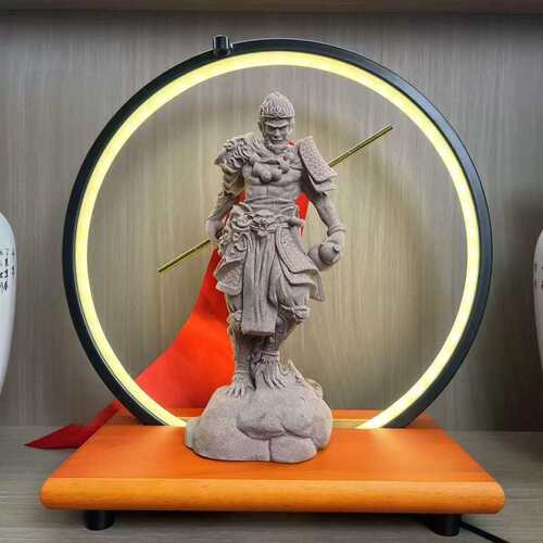 黑神话天命人齐天大圣斗战圣佛大圣归来鱼缸造景桌面茶宠悟空摆件