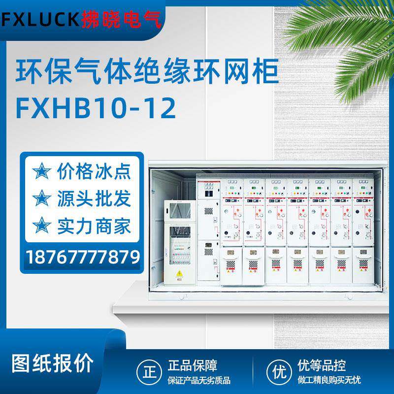 环保气体绝缘环网柜HB10-12高压开关柜10-12KV带开关型电缆分支箱
