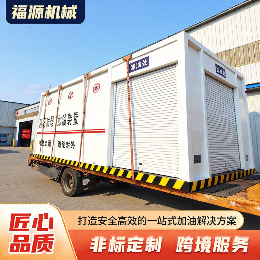 工厂供应汽油柴油撬装加油站移动式加油设备阻隔集装箱式加油站