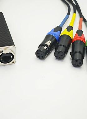 网络连音频MFE转换器网线接加长转换线卡侬公母转水晶头四路连接