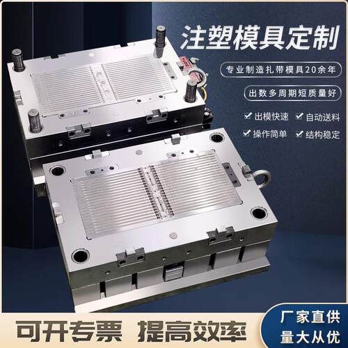 乐清博锐扎带模具厂家专业制造各种规格标牌扎带模具尼龙扎带模具