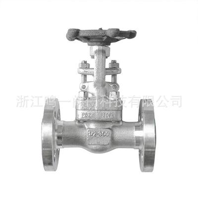 锻钢整体锻造不锈钢F04H法兰闸阀一体式连体法兰闸阀限流闸阀Z41