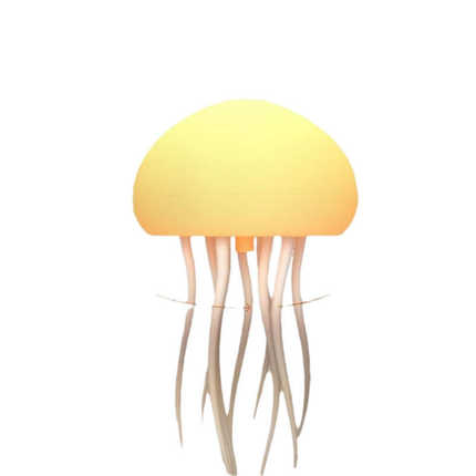 悬浮声控水母灯7色幻彩渐变游动水母灯感应氛围小夜灯创意