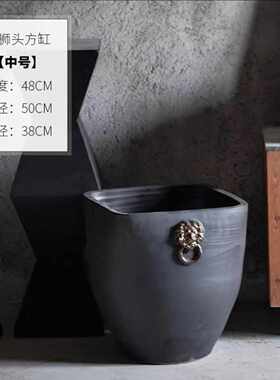 大缸景德镇庭院摆件陶瓷园林落地花盆仿古鱼缸水缸花坛大装饰阳台
