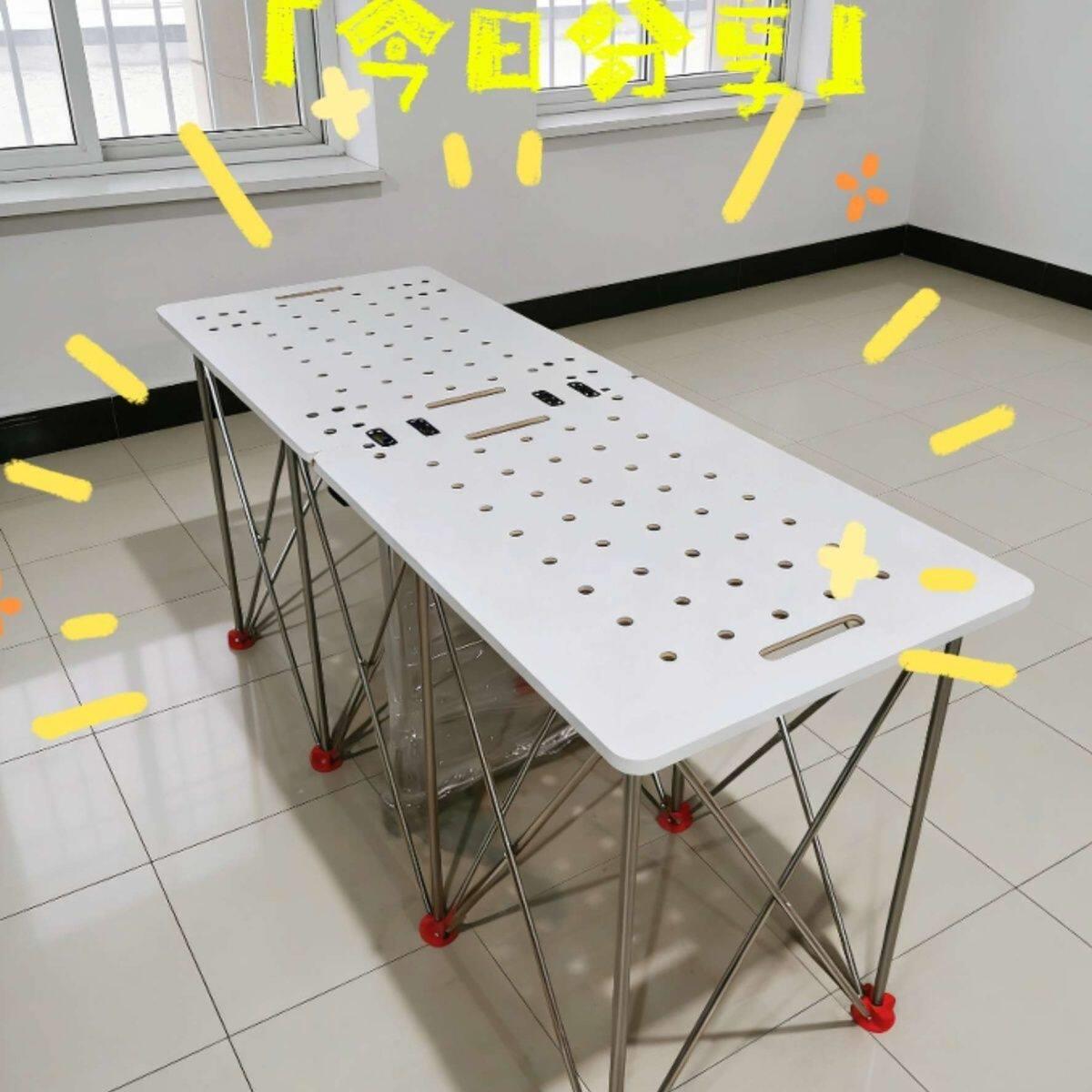 多功能木工蜘蛛腿折叠工作台洞洞板操作台折叠推车工具车
