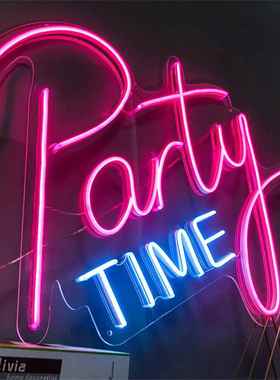 tyled霓灯partime虹夜市地摊派对酒吧装饰灯发光字WYR字母灯氛围