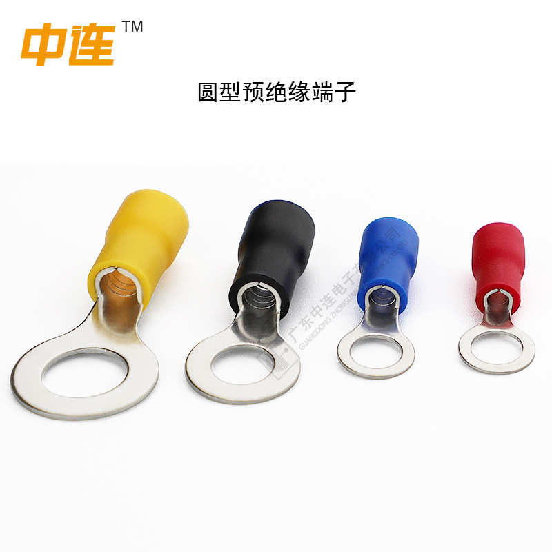 连端子rv2型紫铜压绝缘接线直销-端子厂家  pvc10冷锡中快速 亮圆
