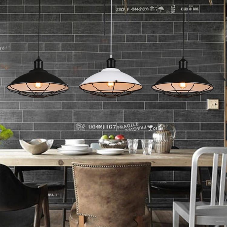 l室of创头意个性单铁t艺9复古工业风餐厅办公工程商铺装饰照明吊