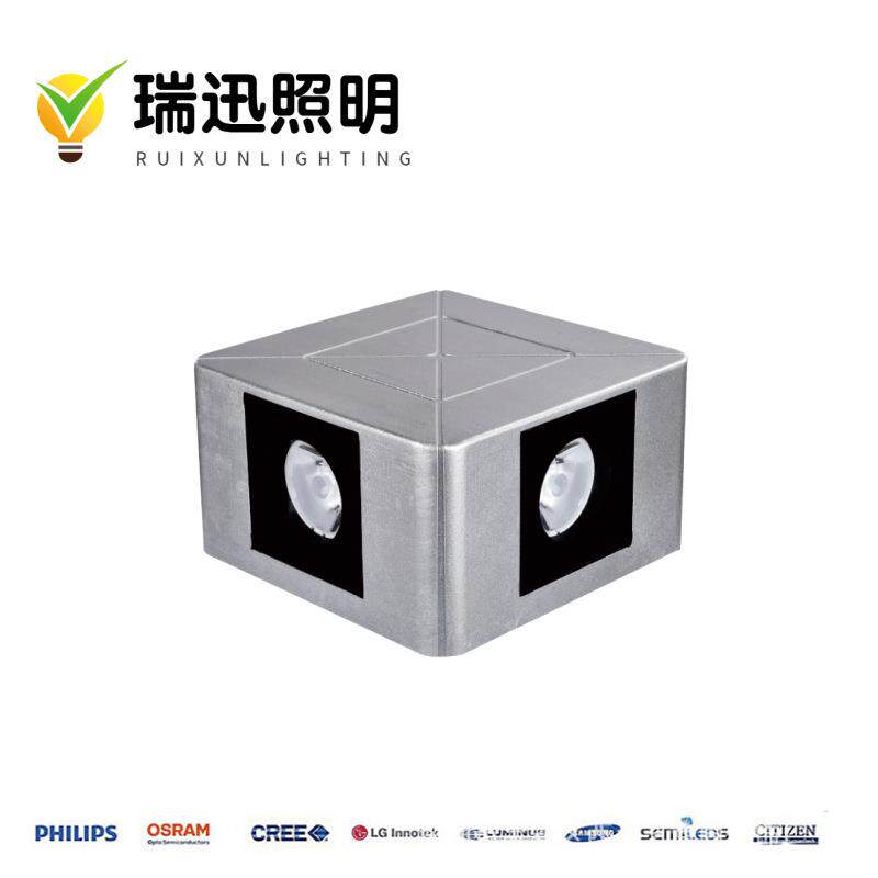 厂家直销12W24W32W户外防水LED方形点光源七彩512十字星光壁灯
