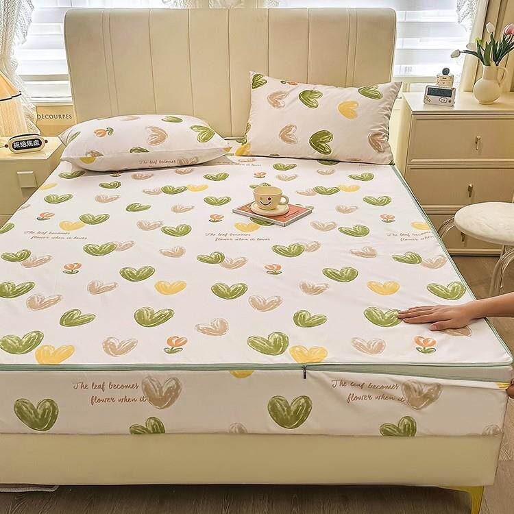 六笠面全包床床单件罩水隔尿床垫套拉链式防单层防水滑固定席梦思