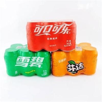 可口可乐330ml罐装雪碧芬达听装碳酸饮料多口味混装包邮