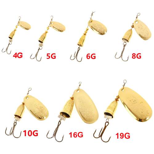 Blade Rotating Spinner Metal Lure Brass Hard Artificial Spoo
