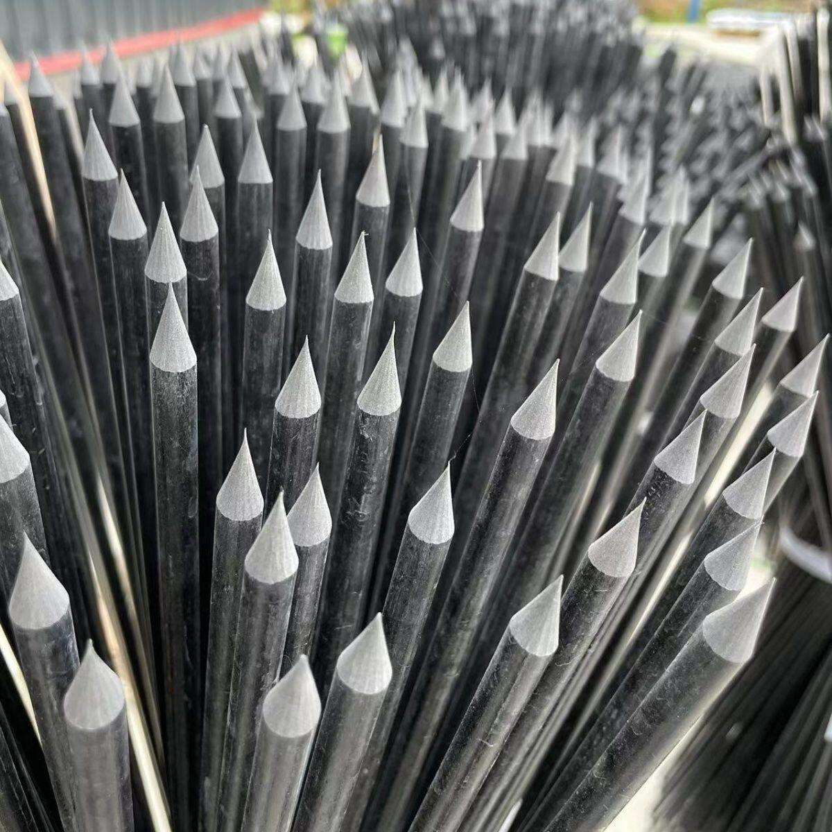 防逃实心磨尖玻璃纤维杆养殖尖头立柱耐高压绝缘地桩逆变器电围栏