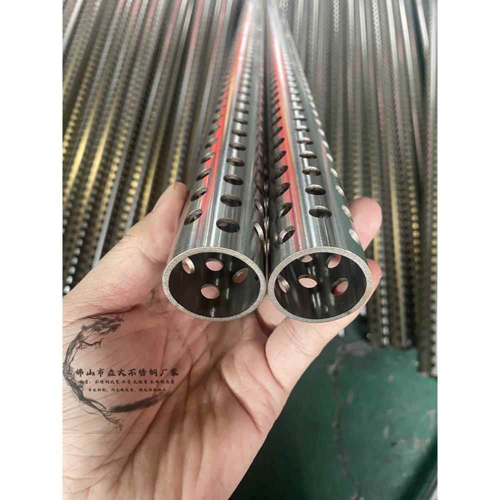 201/304/不锈钢管圆管激光切割打孔方管扁管激光开 槽钻孔加工定