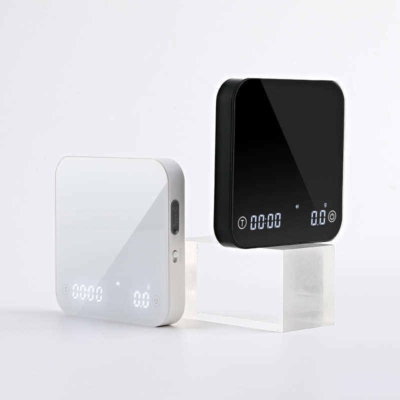 手冲咖啡智能电子秤MINI精准称重多功能计时厨房秤食物批发商用量