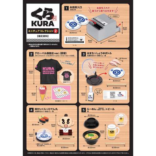 8月预售K2 kura寿司微缩摆件第2弹
