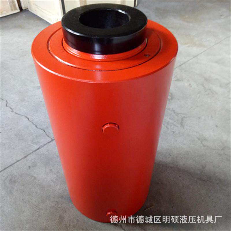 穿心液压千斤顶中空液压缸高压千斤顶手动千斤顶双作用活塞式油缸