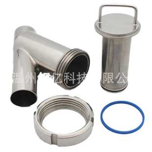 304快过内外抛光型型过滤器不锈钢y级型焊接镜面y100卫生l滤去装