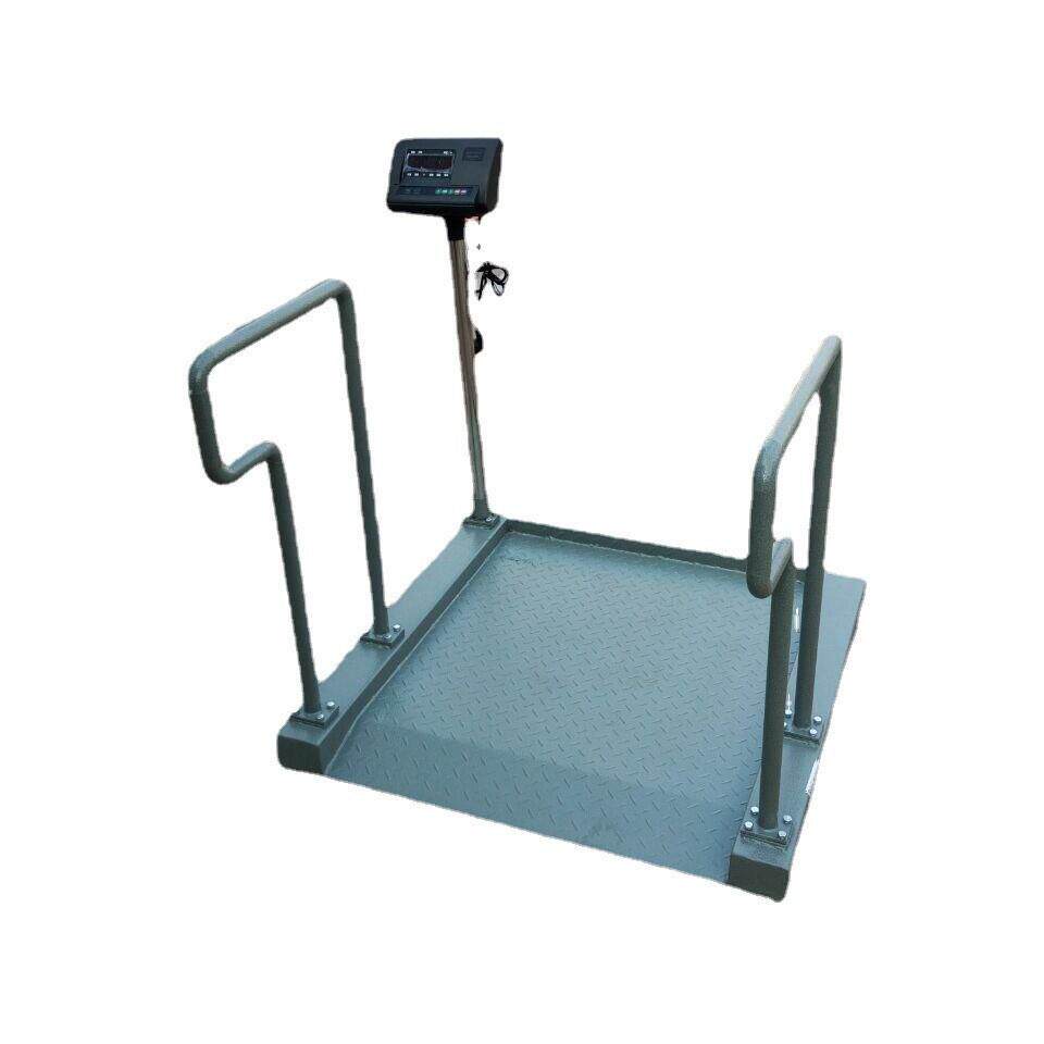 透析轮椅秤200kg带扶手带引坡电子地磅0.8*0.8*m电子轮椅秤