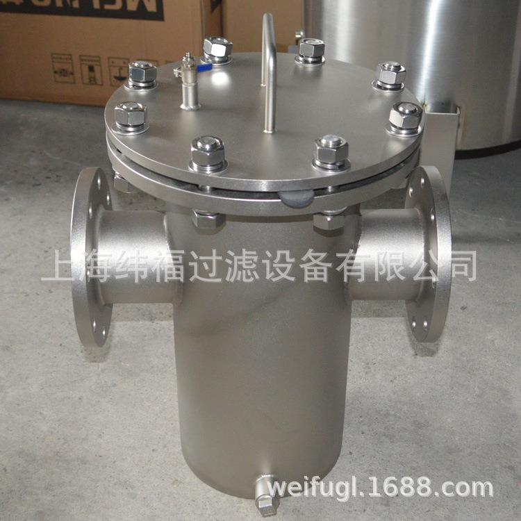 04不锈钢蓝式过滤器快开提篮直通式污水管道工业气体除污器16L