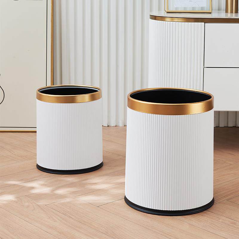 高颜值客厅垃圾桶家用客厅厨房无盖办公垃圾桶商用酒店客房废纸篓
