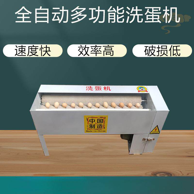 全自动小型商用洗蛋机尼龙毛刷辊麻酱鸡蛋泥蛋腌咸鸭蛋品清洗机器