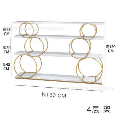 隔断落地书架架风北欧书柜工业办公展示架架物屏风铁置搁板创意艺