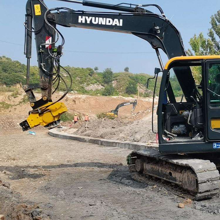 防汛NCV护坡振动桩锤植农业木桩水泥桩桩机挖掘机小型高打频桩打
