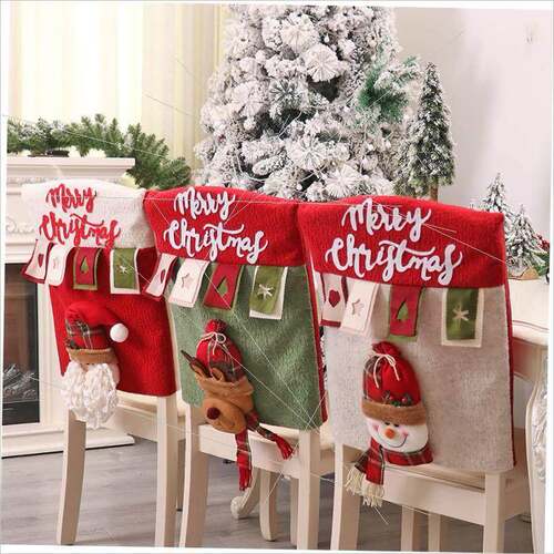 Christmas cartoon chair cover elk table and chair cover椅套