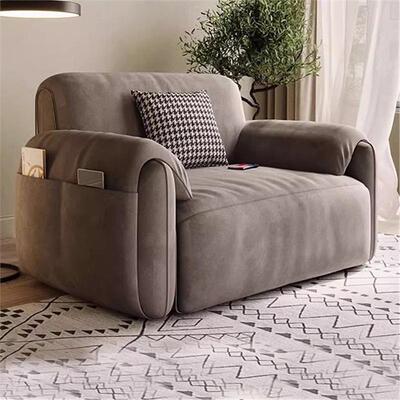 悦菲纳意式轻奢电动沙发床单双人书房小户型多功能伸缩两用网红款