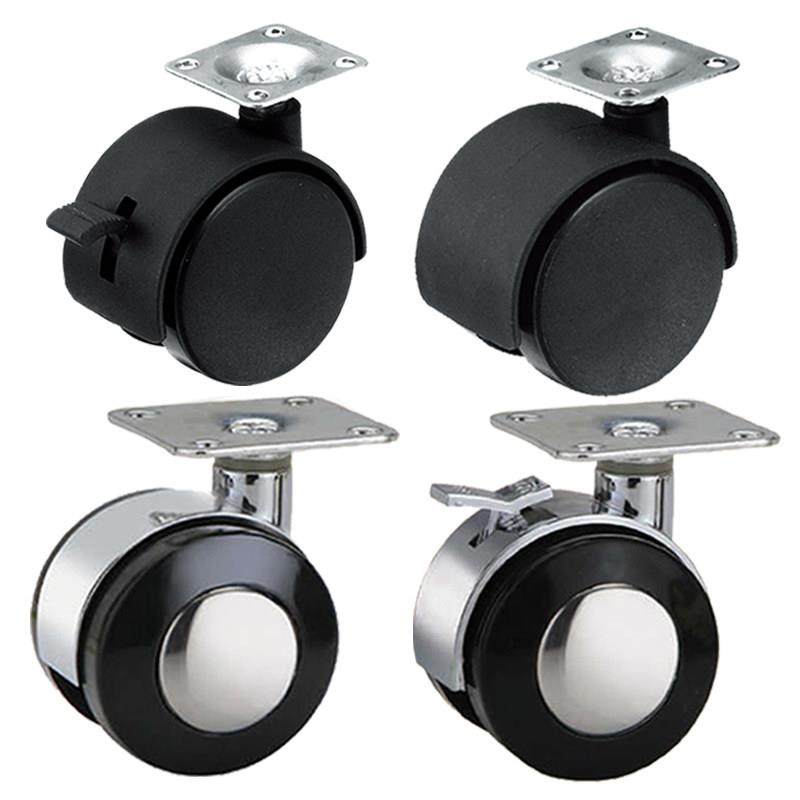 万向脚轮移动晾衣架滑轮移动办公桌轮合金平板脚轮塑料带刹车脚轮,家装主材,滑轮,淘宝优惠券,粉丝福利购,淘宝优惠卷