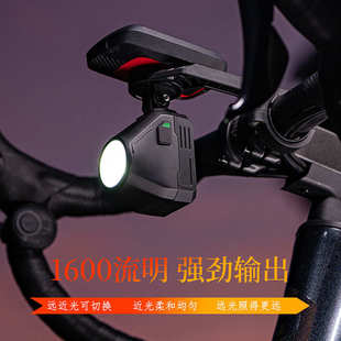 防 线下1600骑强光遥控夜自行车挂可截止车灯公路前灯流明车炫吊装