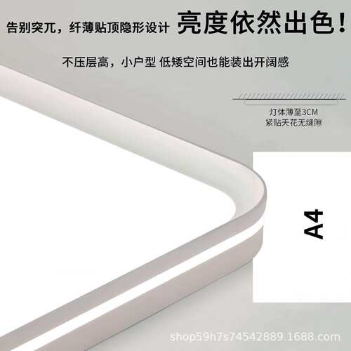 客厅大厅主灯超薄现顶代简约扇60灯2025新风眼吸灯护具全屋套餐中