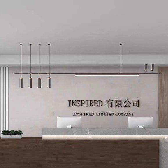 2025餐厅射灯现代简约北欧客厅灯具创意长条聚光饭厅餐桌吧台吊灯