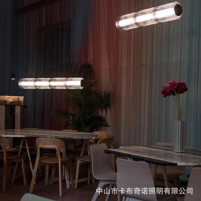 加拿大COLUMN设计师轻奢极简卧室床头灯一字长条玻璃餐厅艺术吊灯