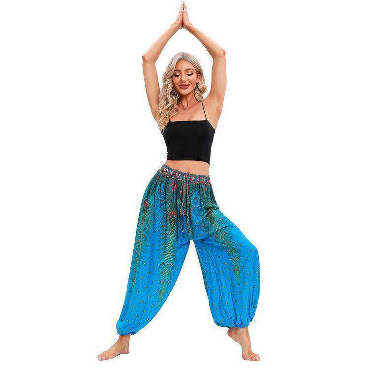 Bohemian Style Casual Yoga Neutral Casual Wide Leg Soft