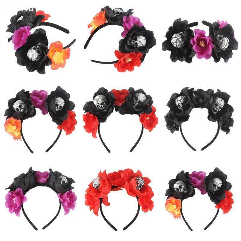 Halloween Headbuckle Skull Party Headband万圣节发箍节日头饰