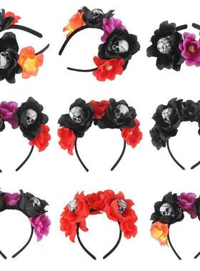 Halloween Headbuckle Skull Party Headband万圣节发箍节日头饰