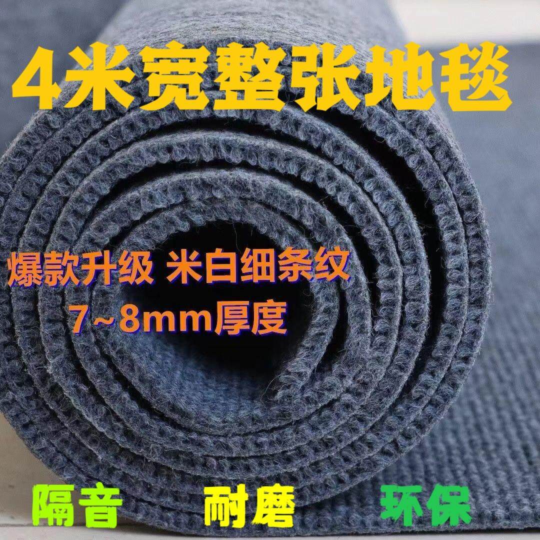 4米宽加厚特厚地毯防滑耐磨减震台球厅美容院卧室耐磨满铺家居毯
