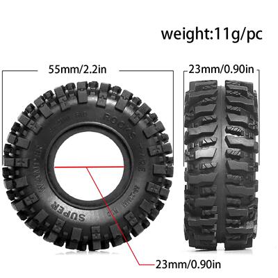 RS红蜘蛛1/24攀爬胎1.0寸 Axial SCX24 90081 TRX-4M尖叫者胎R170