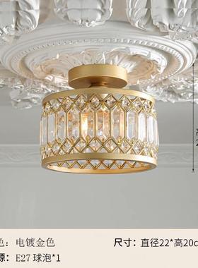 美式轻奢过道灯28317阳台玄关帽间入户美式乡村吸L灯衣ED顶灯