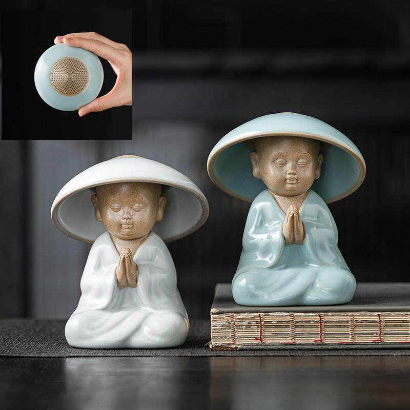 茶虑茶漏茶叶滤网新型茶隔全瓷细密泡茶斗笠和尚滤茶器汝窑茶宠