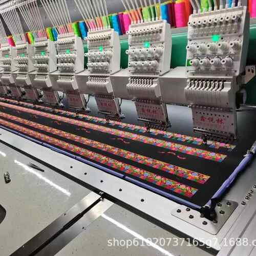 YX电GS大全自PII动脑头商用衣服刺绣绣花机绣型高速工业平绣刺机
