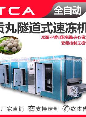 贡丸隧道式速冻机 工厂直供速冻设备 隧道式操作简便快速制冷