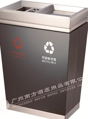 广州南方分类垃圾桶公共垃圾桶大理石垃圾桶 GPX-218G 高档分类桶