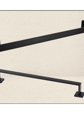 出口德国巾UQQ黑色毛巾架卫生间巾单杆304不锈钢毛色毛杆毛黑巾挂