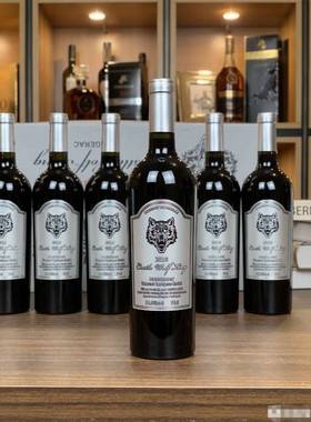 【5箱30瓶】法国原瓶进口恺斯堡狼王干红葡萄酒 14.6度 AOP等级