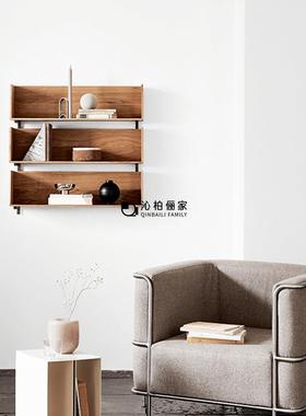 现代创墙上板隔EFE置物挂墙多层书架展示架设意计感架陈列收纳架